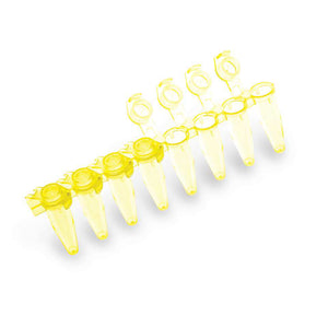 0.2mL PCR Tubes, With Flat Cap • Yellow