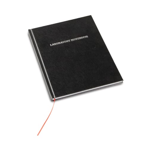 Laboratory Notebook 100 pages, Lined • Black