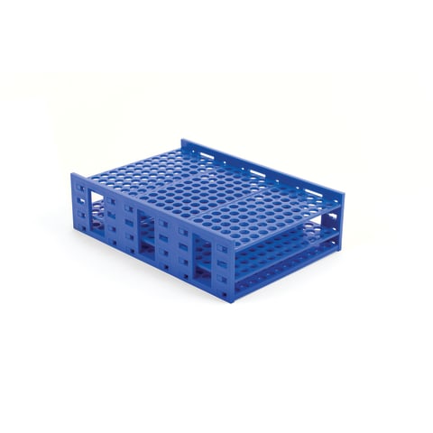 Monster Rack, 10mm-13mm • Holds 216 tubes • 9.3"W x 13.3"L x 3.6"H • Blue