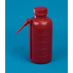 500mL Red Unitary Wash Bottles