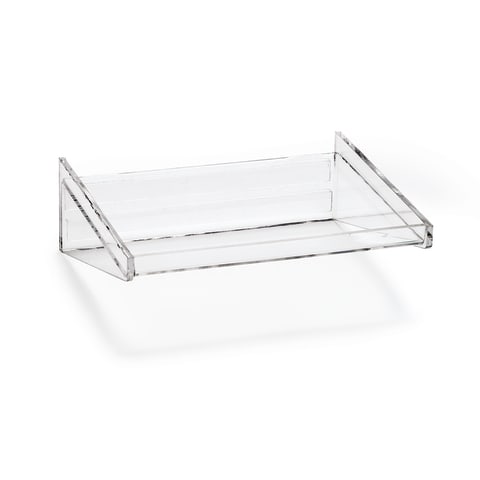8"W Acrylic Shelf for LabWall • 8.375"W x 7.813"D x 2.813"H