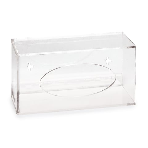 Single Side Load Glove Dispenser with Hanger • Acrylic • 10.125"W x 4.125"D x 5.5"H