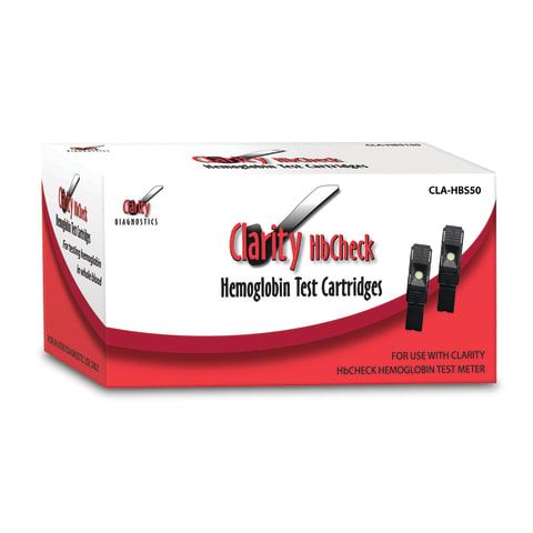 Clarity HbCheck • CLIA Waived, Hemoglobin Strips