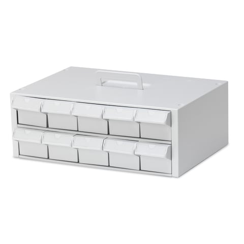 2-Tier Cassette with 3" Bins • 16.5"W x 13.5"D x 6"H