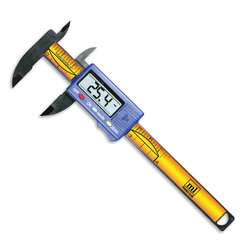 Digital Caliper, 4"/100mm • 0.1mm Resolution
