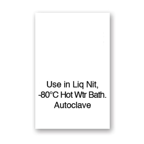 Extreme Temperature Label Tape, 0.75"W x 21'L