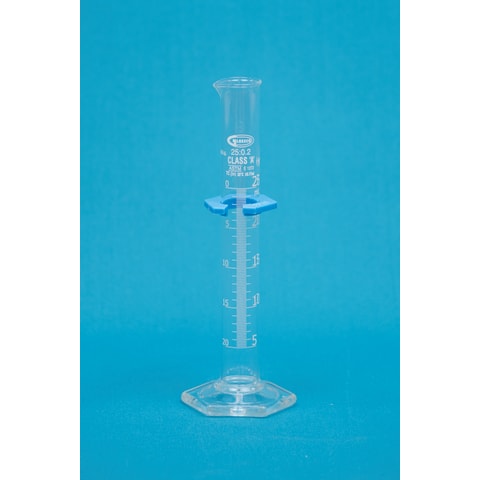 Class A Double Scale Glass Graduated Cylinder, 25mL