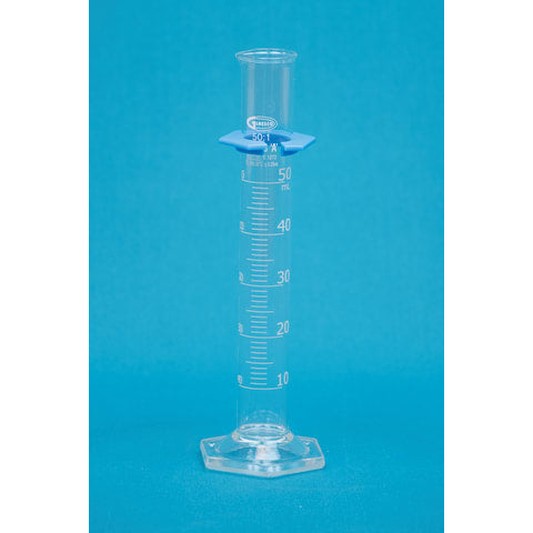 Class A Double Scale Glass Graduated Cylinder, 50mL