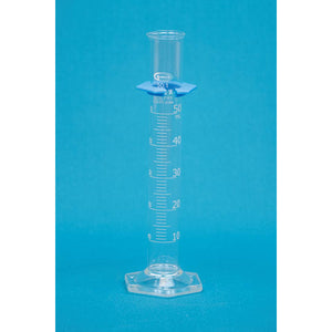 Class A Double Scale Glass Graduated Cylinder, 50mL