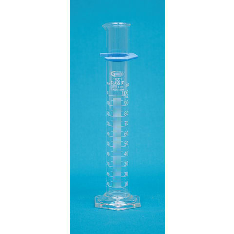 Class A Double Scale Glass Graduated Cylinder, 100mL