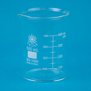 Low Form Glass Beaker, 500mL