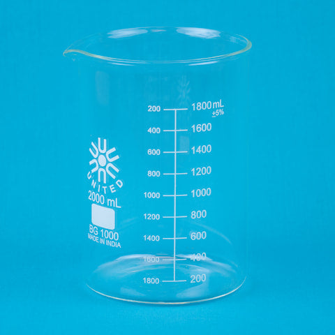 Low Form Glass Beaker, 2000mL