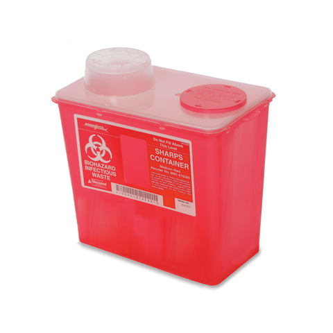Specialty Sharps Containers, 8qt Chimney-Top