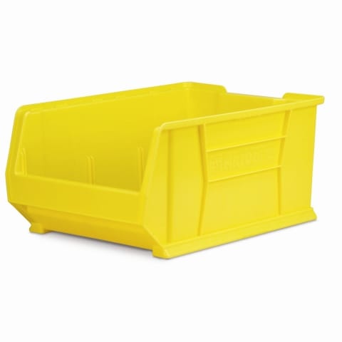 Extra Large Organizer Bins, 16.5"W x 23.875"D x 11"H, Yellow
