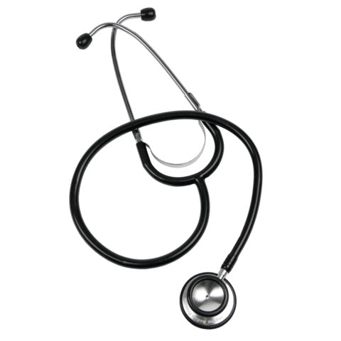 Bulk Packs of Black Dual Head Stethoscopes, Black • Pack of 6
