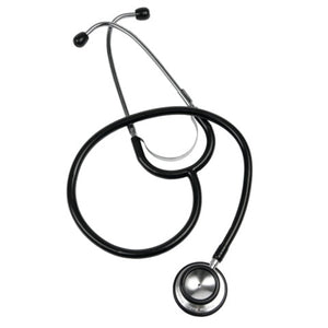 Bulk Packs of Black Dual Head Stethoscopes, Black • Pack of 6