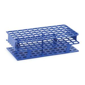 Full-Size Freezer Rack, For 13mm Tubes • Holds 72 • 8"L x 4.1"W x 2.3"H • Blue