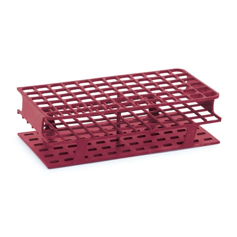 Full-Size Freezer Rack, For 13mm Tubes • Holds 72 • 8"L x 4.1"W x 2.3"H • Magenta