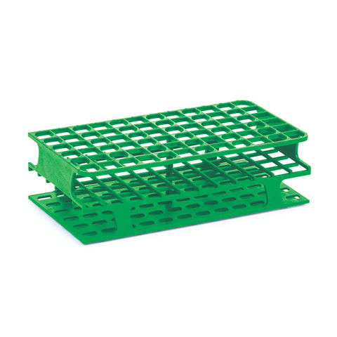For 16mm Tubes • Holds 72 • 9.8"L x 5"W x 2.75"H • Green