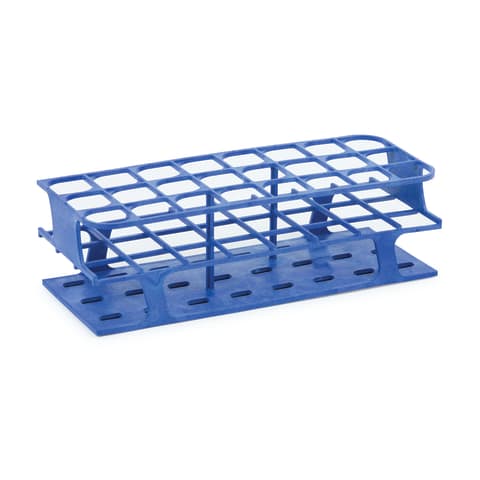 Full-Size Freezer Rack, For 30mm Tubes • Holds 24 • 11.1"L x 4.3"W x 3.3"H • Blue