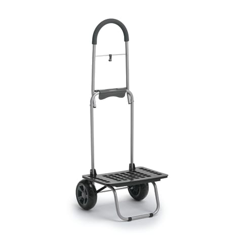 Folding Dolly with Hopkins Caddie Security Strap, Black • 17"W x 16"L x 38"H • 160lb Weight Capacity