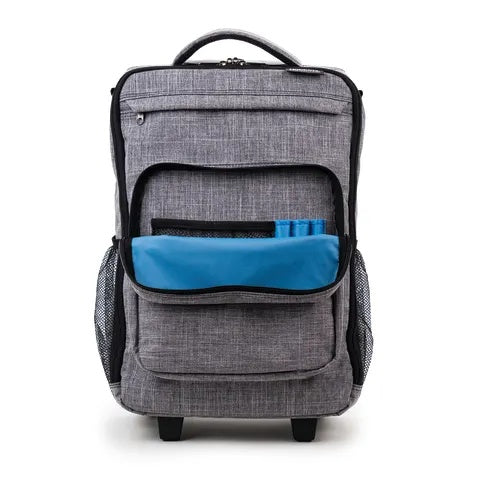 Hopkins Antimicrobial Rolling Medical Backpack • 12"W x 8.5"D x 19"H • 4.7lb