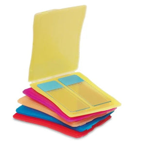 Side-by-Side 2-Place Slide Mailers • 3.66"L x 2.68"W x 0.2"H, Assorted Colors