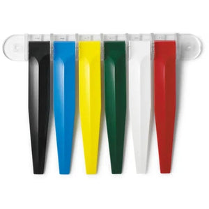 Room Status Indicators • 7.25"W x 1.375"D, Primary Colors • 6-Flag • 7.25"W x 1.375"D x 10.125"H