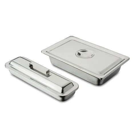 Instrument Trays, Solid with Cover • 12"W x 3"D x 2"H