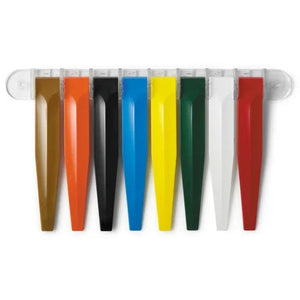 Room Status Indicators • 7.25"W x 1.375"D, Primary Colors • 8-Flag • 7.25"W x 1.375"D x 13.25"H