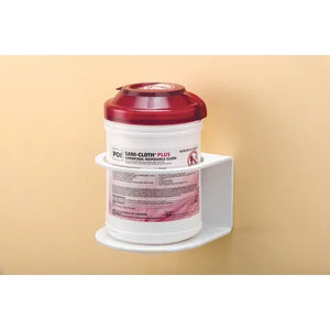 Marketlab Wall-Mount Holder, Wipes • 5.88"W x 6.05"D x 4.1"H • 5.13" Dia