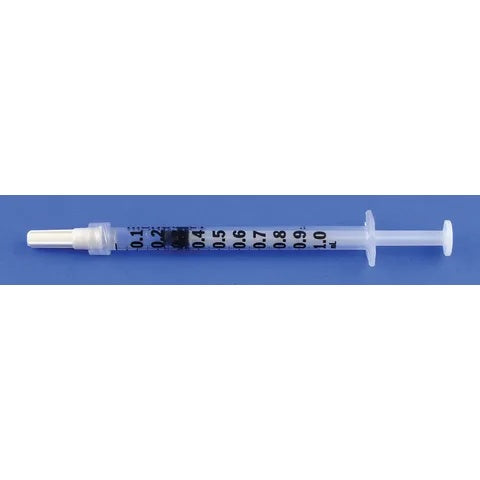Blood Gas Syringe , 1cc • Luer Lock • 25U Balanced Heparin