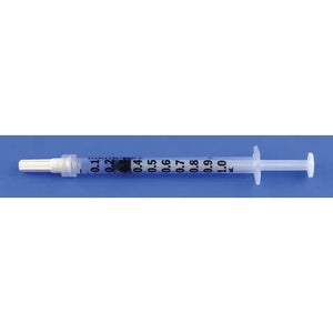 Blood Gas Syringe , 1cc • Luer Lock • 25U Balanced Heparin