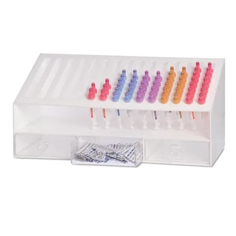 Marketlab Slanted Channel Tube Dispenser • 18"W x 7"D x 8.5"H