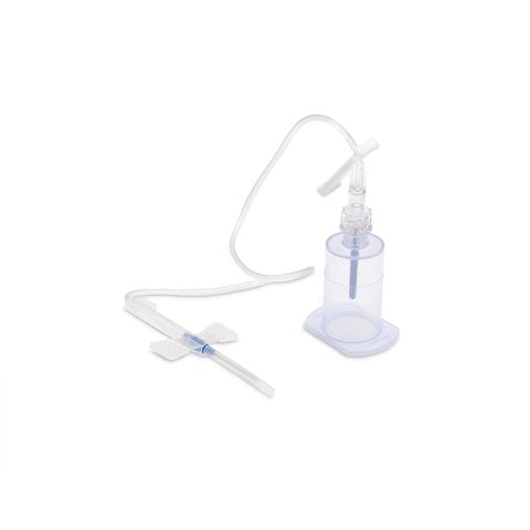 21g x 0.75" Saf-T Wing® Needle with 12" Tubing and Saf-T® Holder