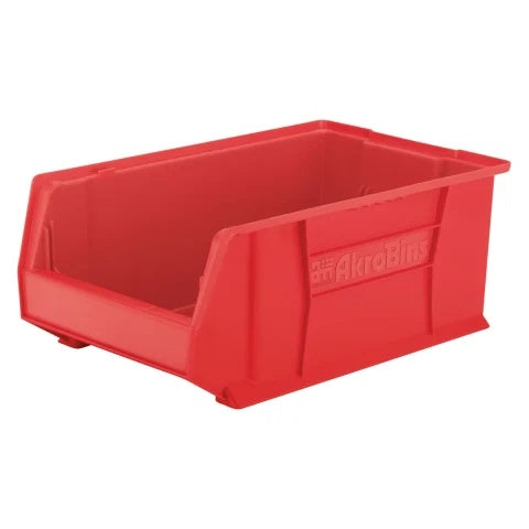 20" Deep XL Stack Bin, 12.375"W x 20"D x 8"H • Red