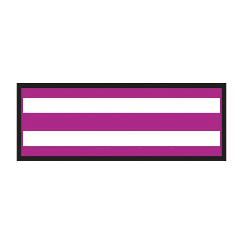 Instrument Sheet Tape, Horizontal White Stripe • White/Plum