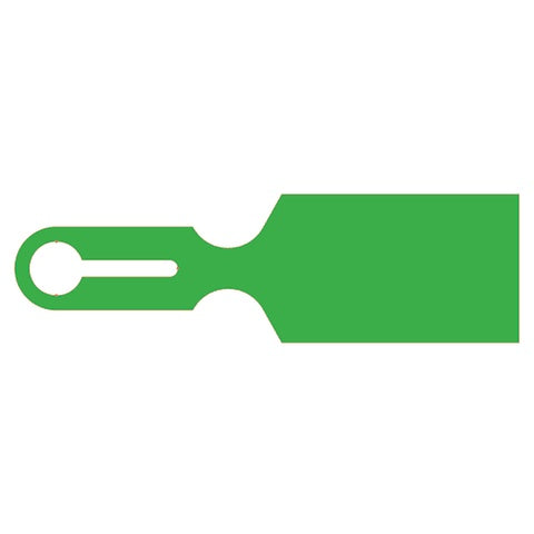 Tray Tag 2.5"W x 8.5"L, Blank • Green