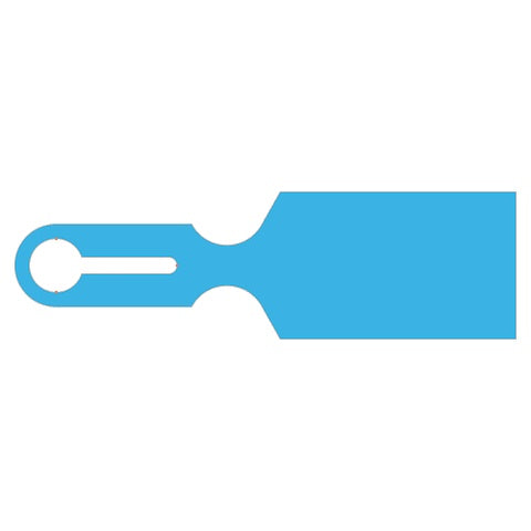 Tray Tag 2.5"W x 8.5"L, Blank • Blue