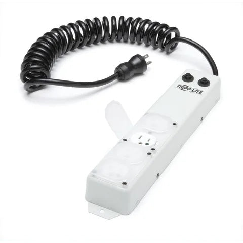 Coil Cord Power Strip • 13.75"L x 2.5"W x 2"H