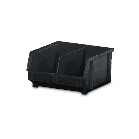 ESD Organizer Bin with Molded in Divider, 8.8"W x 9.3"D x 5"H