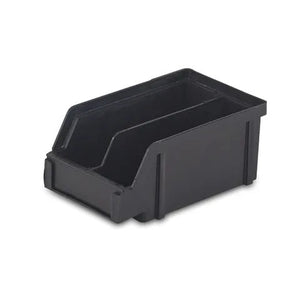 ESD Organizer Bin with Molded in Divider, 4"W x 7"D x 2.9"H