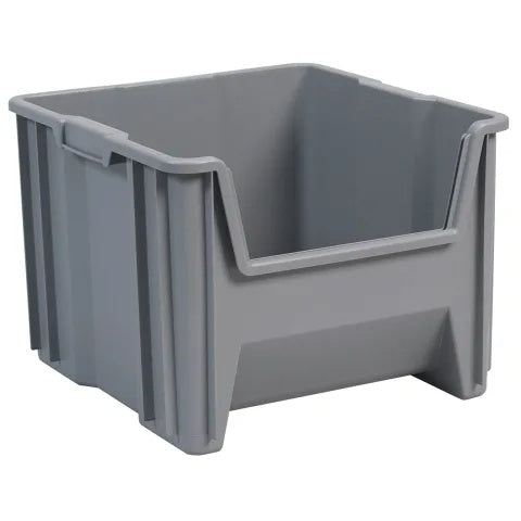 Stak-n-Store Bins 16.5"W x 17.5"D x 12.5"H Gray