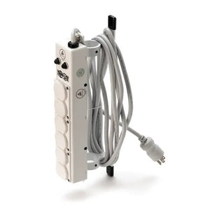 6-Outlet Antimicro Med Power Strip with Mount, Cord Winder, and Umbrella
