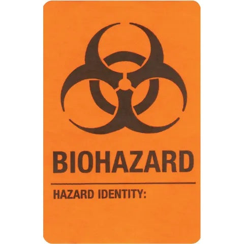 Marketlab Biohazard Warning Labels • Roll Dispenser, Marketlab Biohazard, Hazard Identity Labels