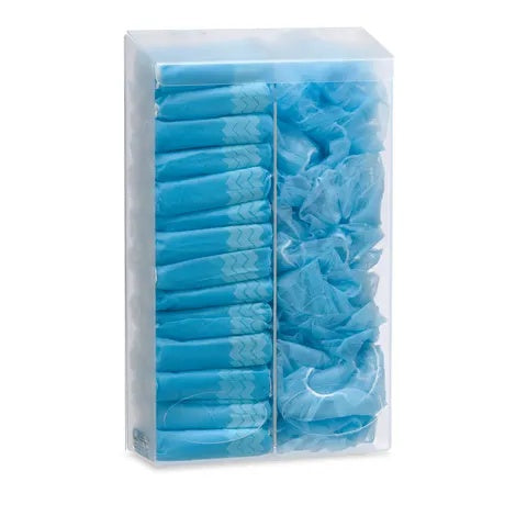 Acrylic Dispenser with Hanger, Cap and Shoe Cover Dispenser • 12.375"W x 5.625"D x 21"H