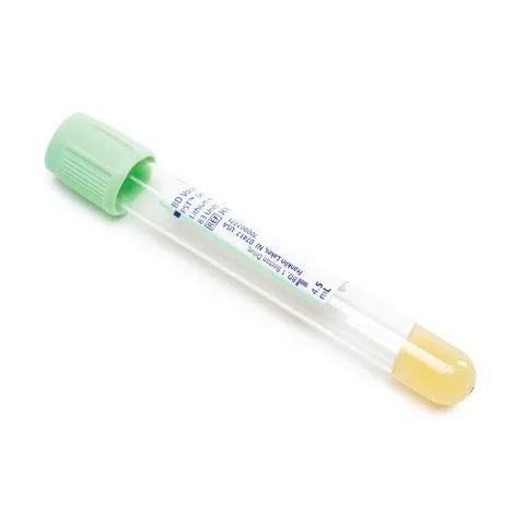 4.5mL BD Hemoguard® Light Green Cap • 13mm x 100mm