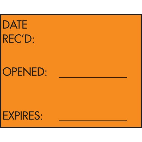Labels for 3-Line Label Gun "Received On" 3-Line Labels