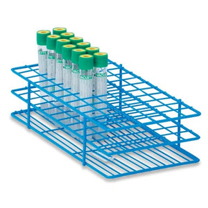 16mm Tube Racks for 10mL Tubes, Medium • Holds 72 Tubes • 5"W x 9.5"L x 2.5"H