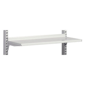 Accessories for Phenolic & Laminate Tables, Steel Shelf with Lip for Double-Bay Upright Module • 35.03"W x 1.25"D x 11.81"H